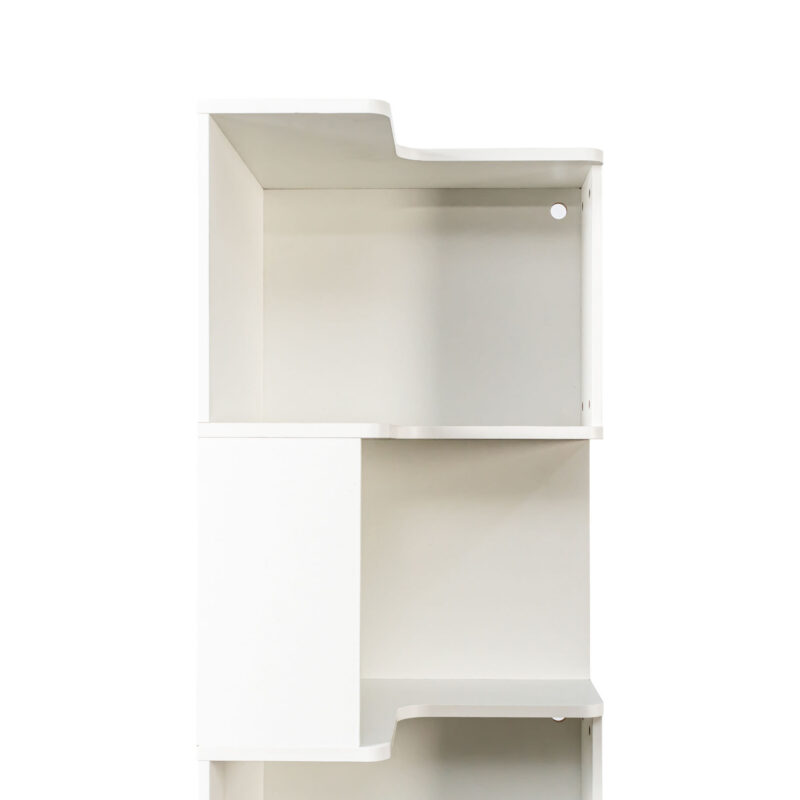 181188e7-4d50-441b-9e66-c5cbd3cda872.jpg Corner Book Shelf - 5 Tier Corner Bookshelf Bookcase With Baffle, Freestanding L Shaped Display Shelf Stand With Led Lights For Home Office, Living Room, Bedroom, Kitchen