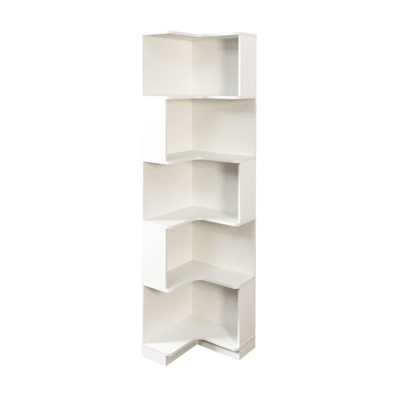 5cff94f1-68b8-4186-bd4c-a67f78aaff15.jpg Corner Book Shelf - 5 Tier Corner Bookshelf Bookcase With Baffle, Freestanding L Shaped Display Shelf Stand With Led Lights For Home Office, Living Room, Bedroom, Kitchen