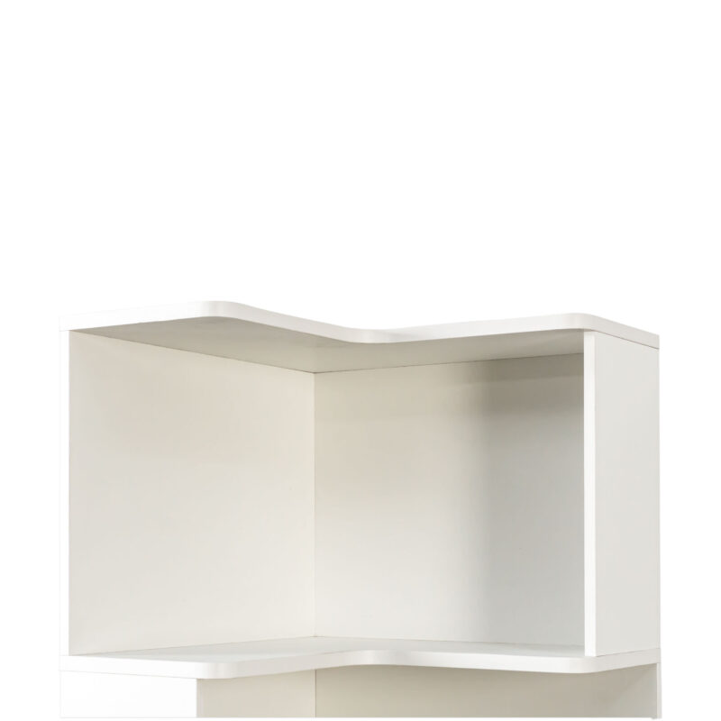 8d84c591-f013-48a9-8b38-aff8499caad1.jpg Corner Book Shelf - 5 Tier Corner Bookshelf Bookcase With Baffle, Freestanding L Shaped Display Shelf Stand With Led Lights For Home Office, Living Room, Bedroom, Kitchen