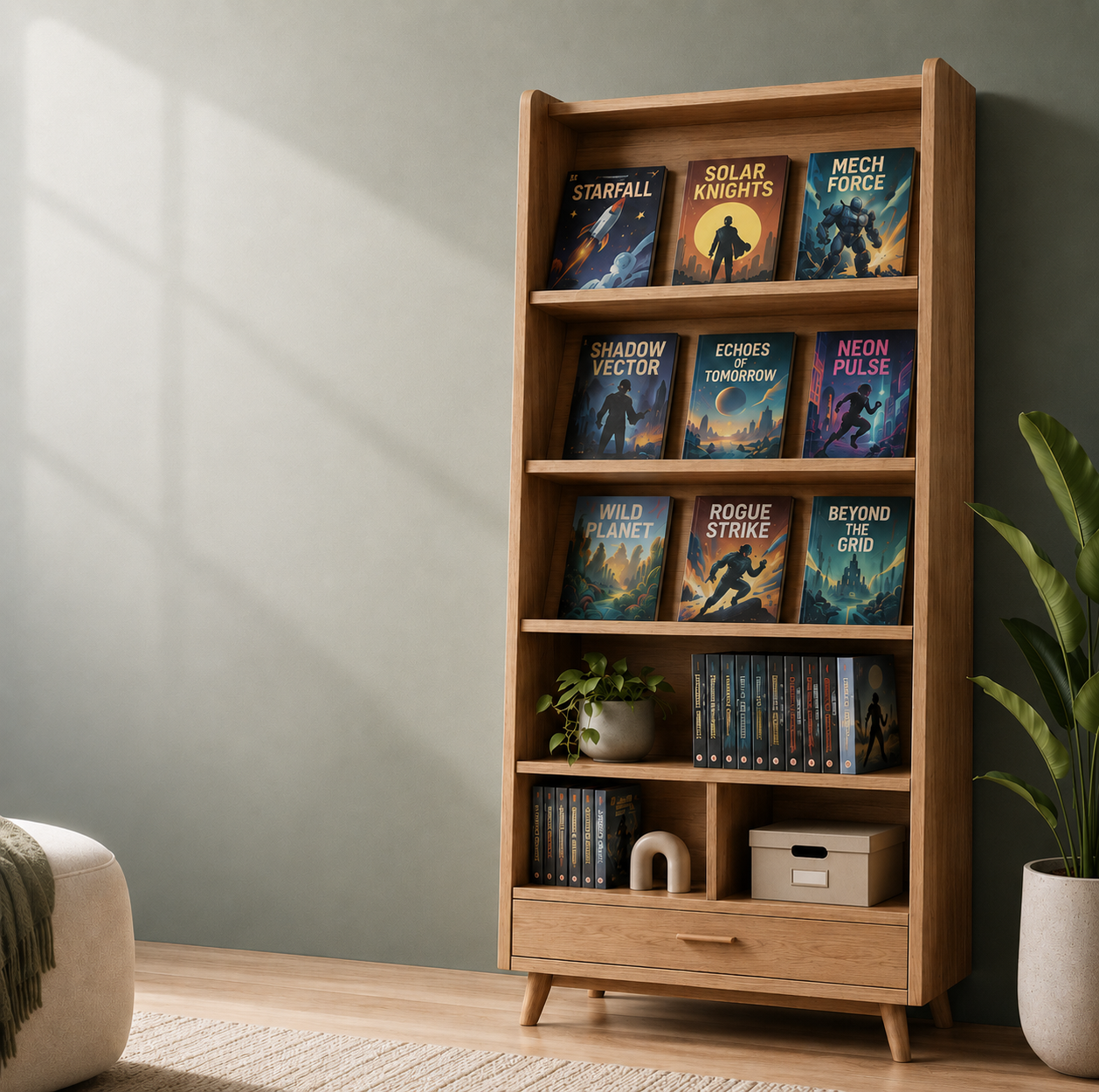 Comic display shelf by BookshelfZone