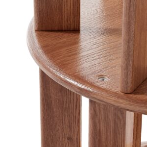 da34f5bd-40cb-4357-a626-16764f315514.jpg 1 0 0 Solid Wood Rotating Bookshelf On Wheels,5 Tier, Round Revolving Bookcase, 360 Spinning Book Shelf Tower For Kids, Narrow Rolling Bookshelves For Small Space, Corner, Bedroom, Office, Walnut
